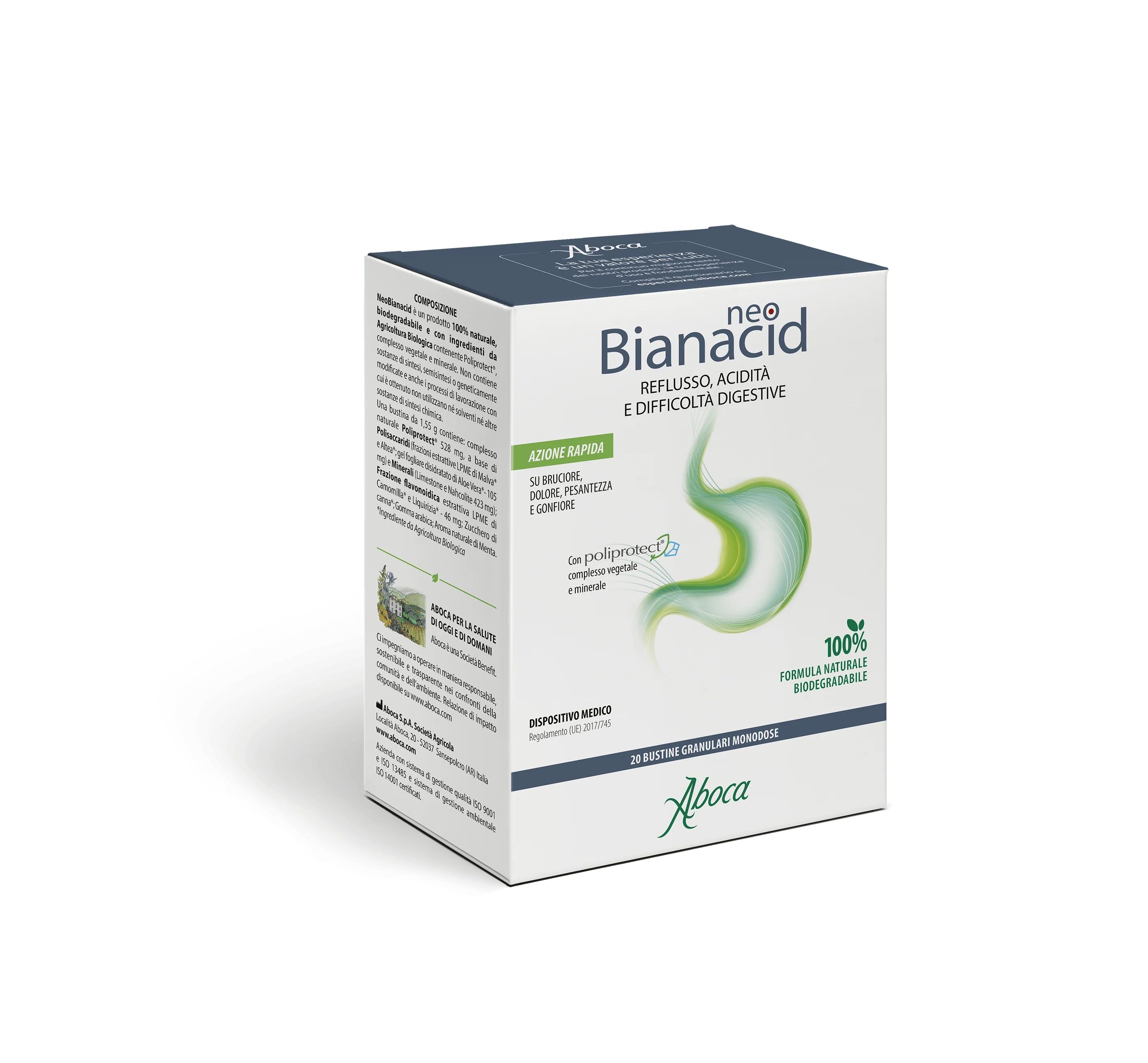 ABOCA Aboca Neobianacid 20 vrečk proti refluksu kisline in refluksu