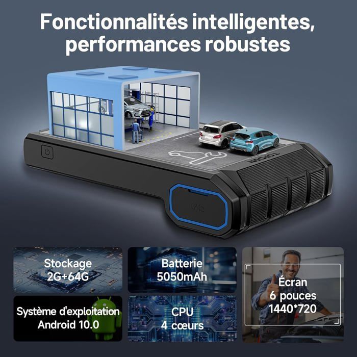 TOPDON ArtiDiag800BT 2.0 Outil de Diagnostic Auto pour Tout les Systèmes Valise Diagnostic Auto OBD2 Bluetooth avec 28 Fonctions