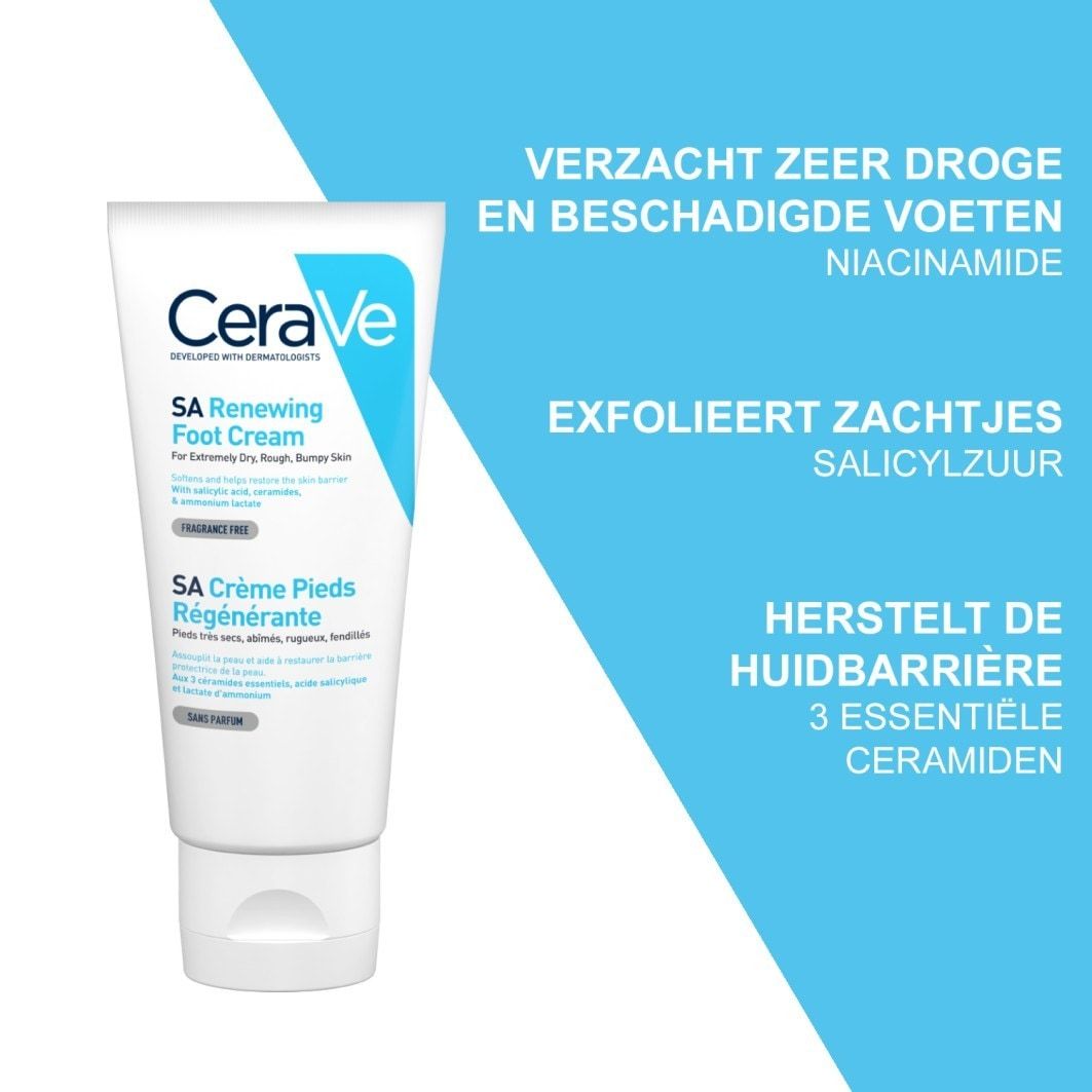 CeraVe krema za stopala SA regenerirajuća krema za stopala - 88 ml