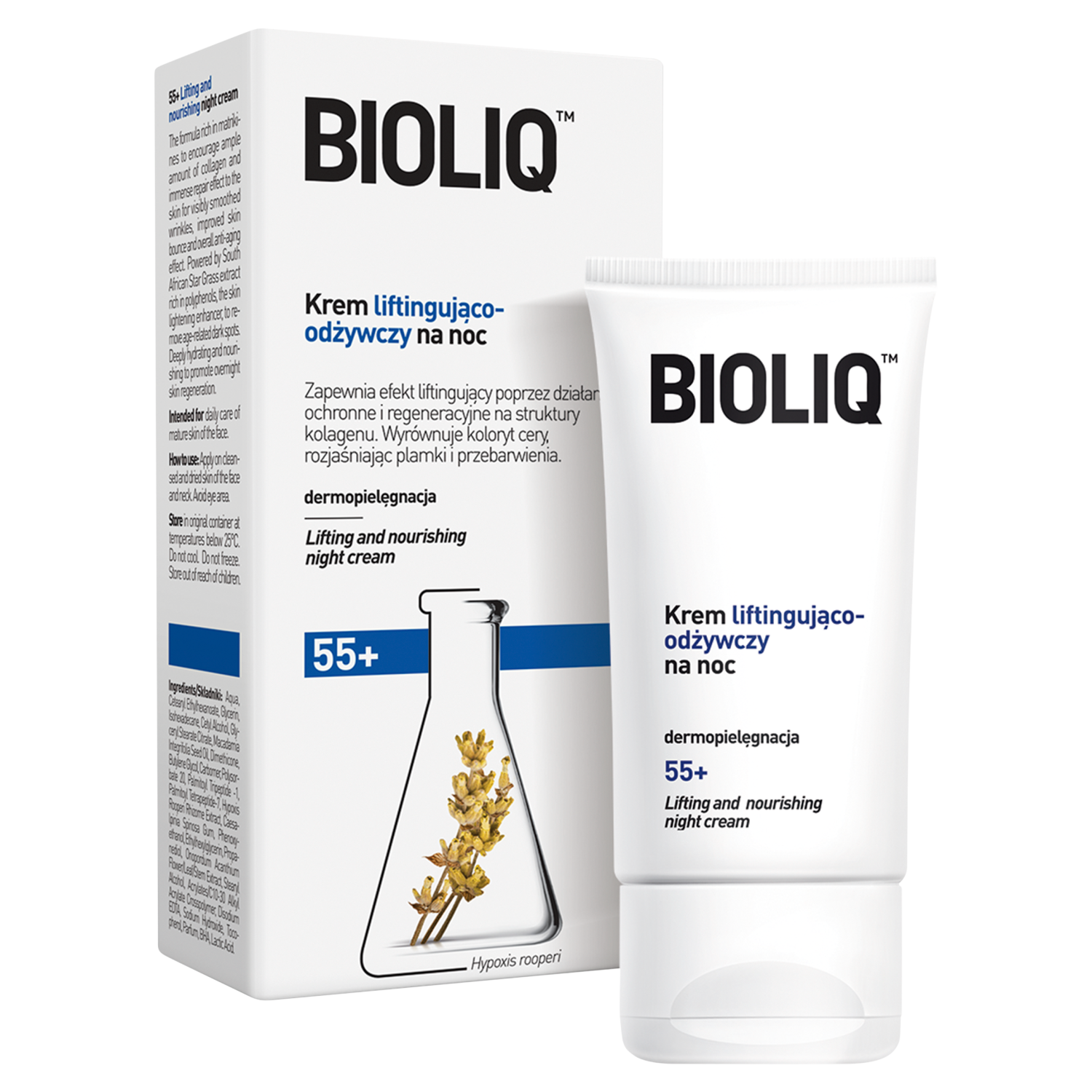 Bioliq krem liftingująco-odżywczy na noc 55+ 50ml 55+