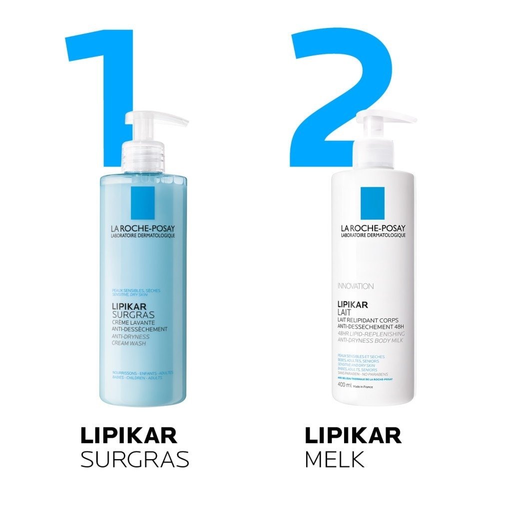 La Roche-Posay Lipikar Surgras krémový umývací gél proti vysušovaniu pleti - 400 ml