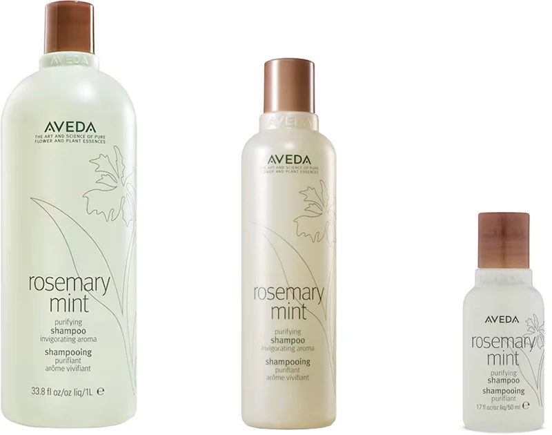 Aveda rozmarinų ir mėtų valomasis šampūnas