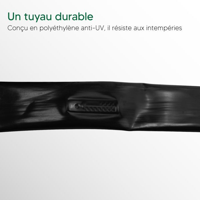 Tuyau goutte à goutte 100 m Ø16 mm - Débit 1,5 L/h - Arrosage précis