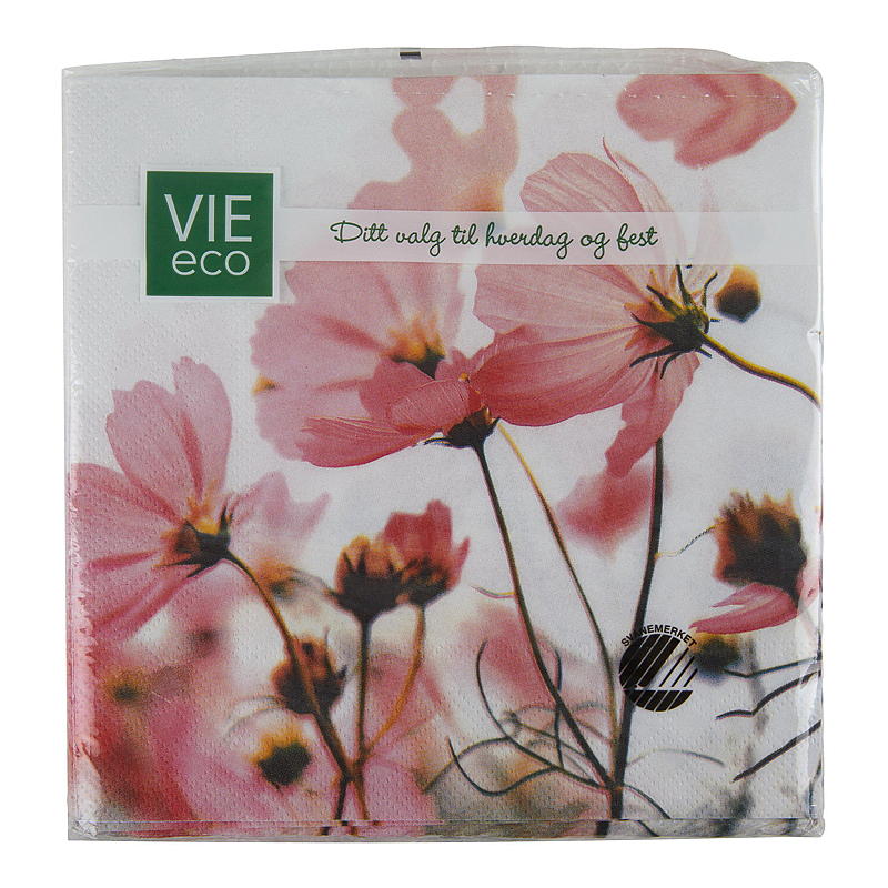 Vie Eco Servetten, verpakking van 20 stuks, 33x33 cm