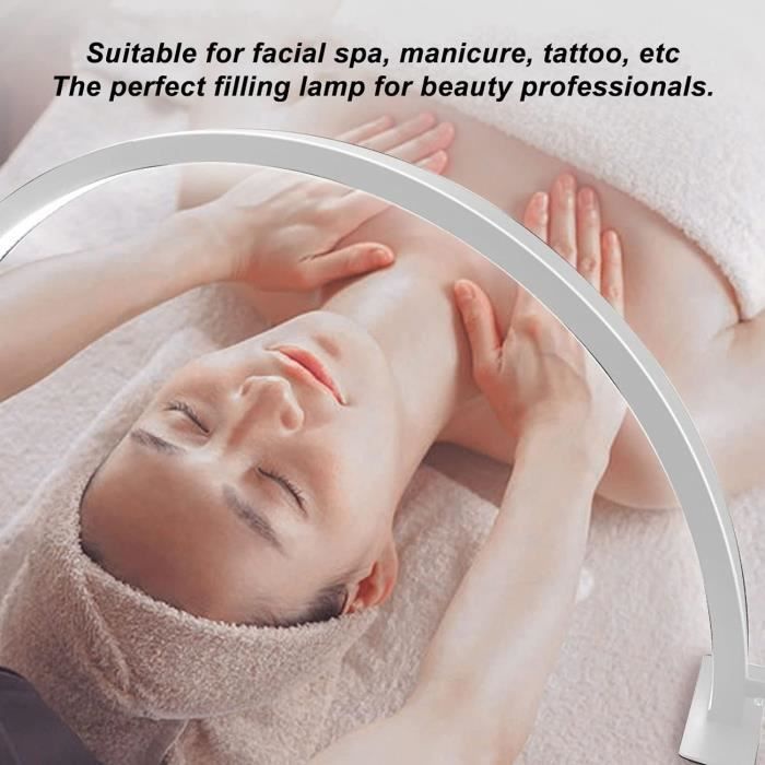 Lampe à Ongles Demi-Lune en forme de U à 3 Températures de Couleur,Lampe de beauté,tatouage sourcils lumière - 550MM - Blanc