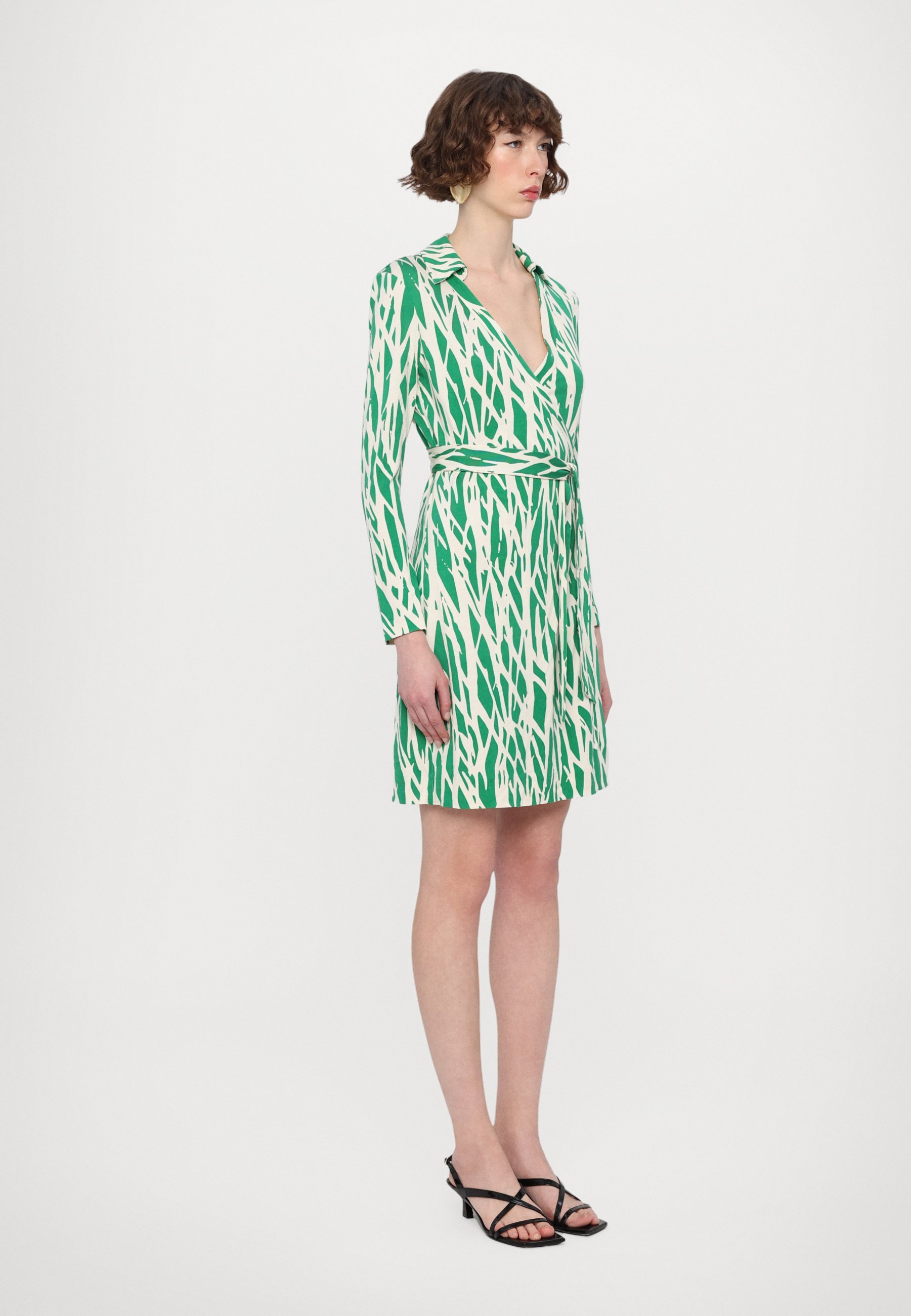 Diane von Furstenberg JEANNE WRAP SUKNELĖ - Kasdieninė suknelė - šakelių žalia