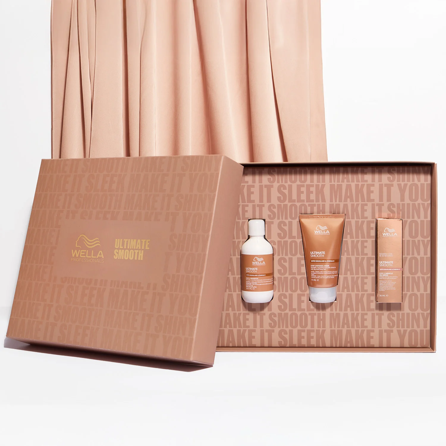 Ultimate Smooth Ultimate Smooth Cofanetto Natalizio - Shampoo, Maschera e Miracle Oil Serum - Cofanetti per Capelli, Shampoo Anticrespo