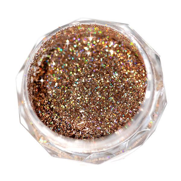 Sombra de ojos holográfica con purpurina color champán de Magical Makeup, 1 g