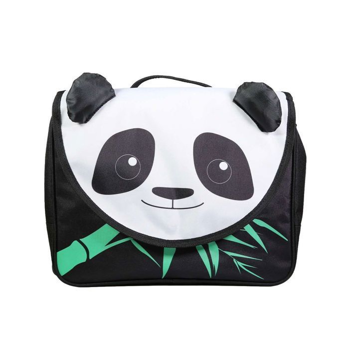 Mochila escolar BAGTROTTER de 32 cm para pré-escola, jardim de infância e crianças, panda preto
