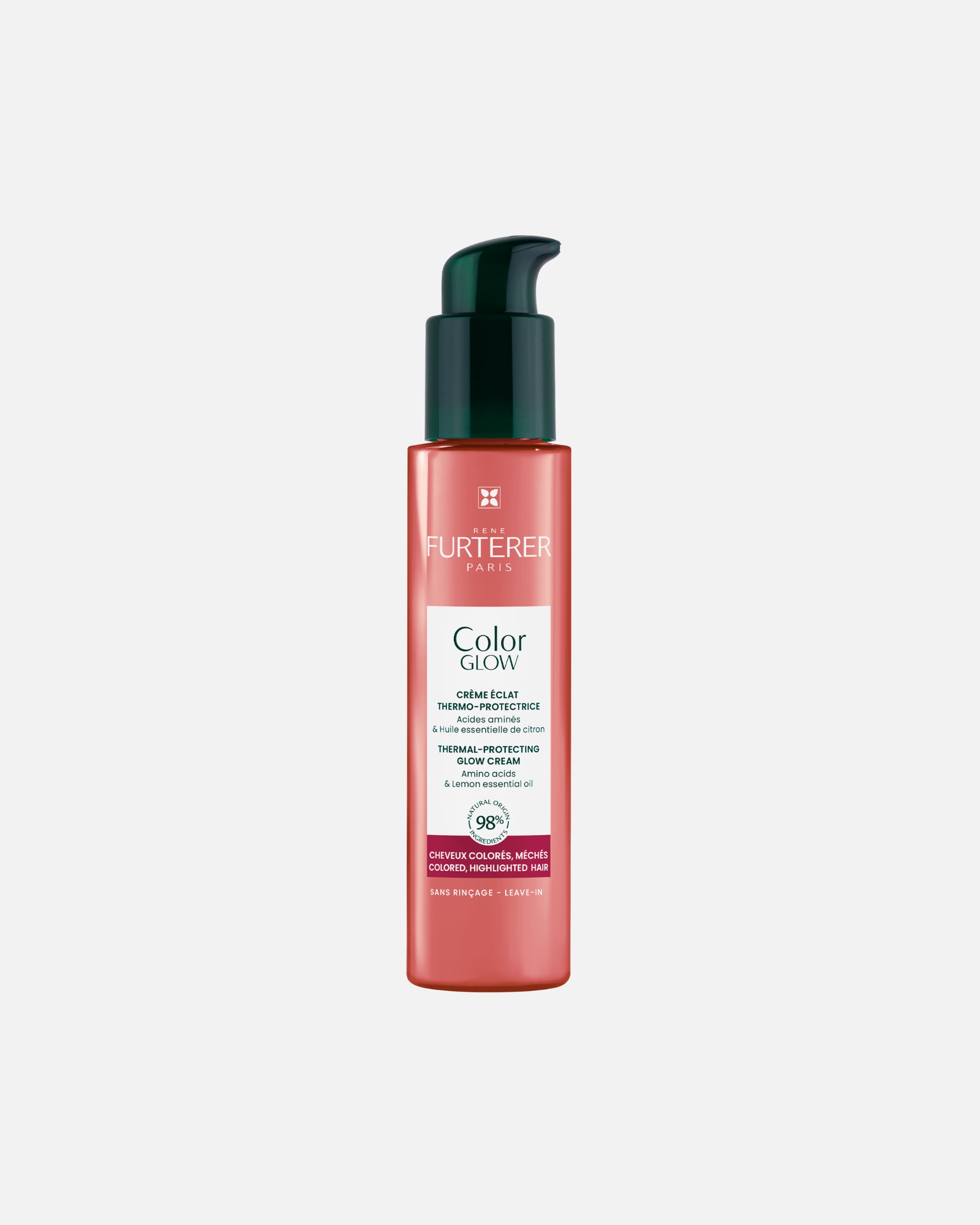 Crema per capelli René Furterer Color Glow - Protezione dal calore e lucentezza - 100 ml