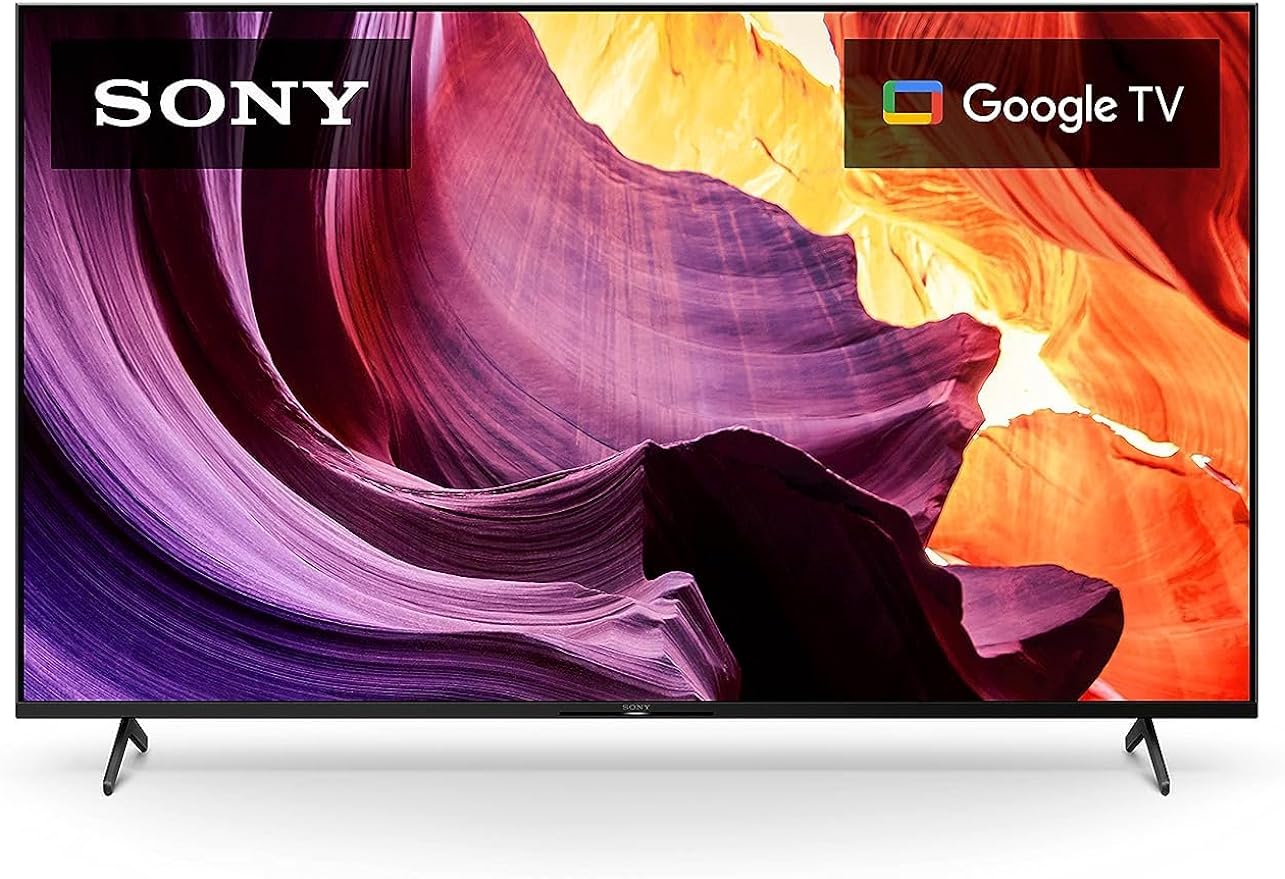 Sonyn 55 tuuman 4K Ultra HD -televisio X80K-sarja: LED-älytelevisio Googlella, jossa Dolby Vision HDR KD55X80K - uusin malli, musta