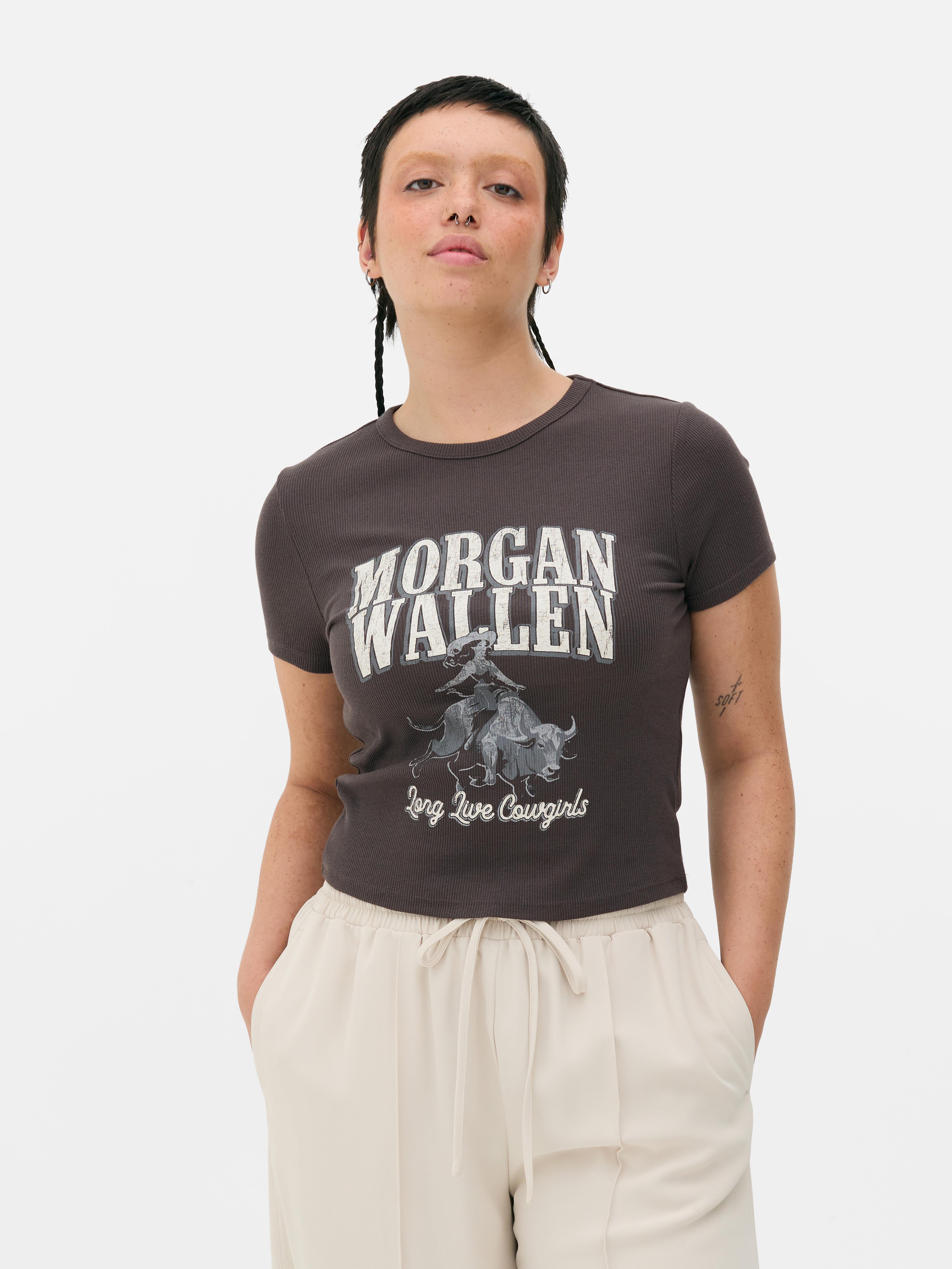 Tricou pentru bebeluși Morgan Wallen Un tricou pentru bebeluși cu guler rotund și mâneci scurte pentru fanii Morgan Wallen