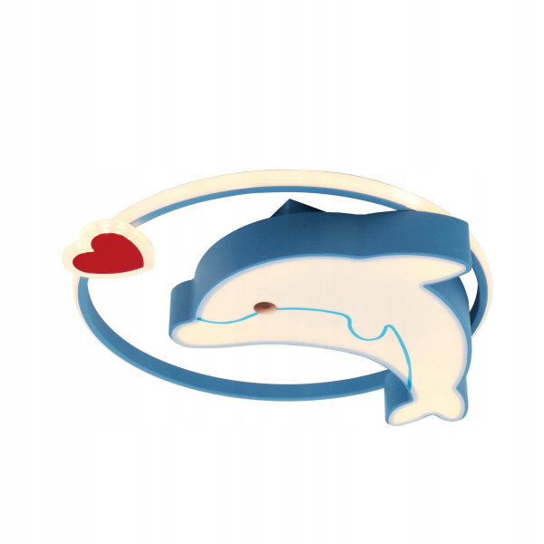 Lampa Sufitowa Dziecięca Żyrandol LED Delfin