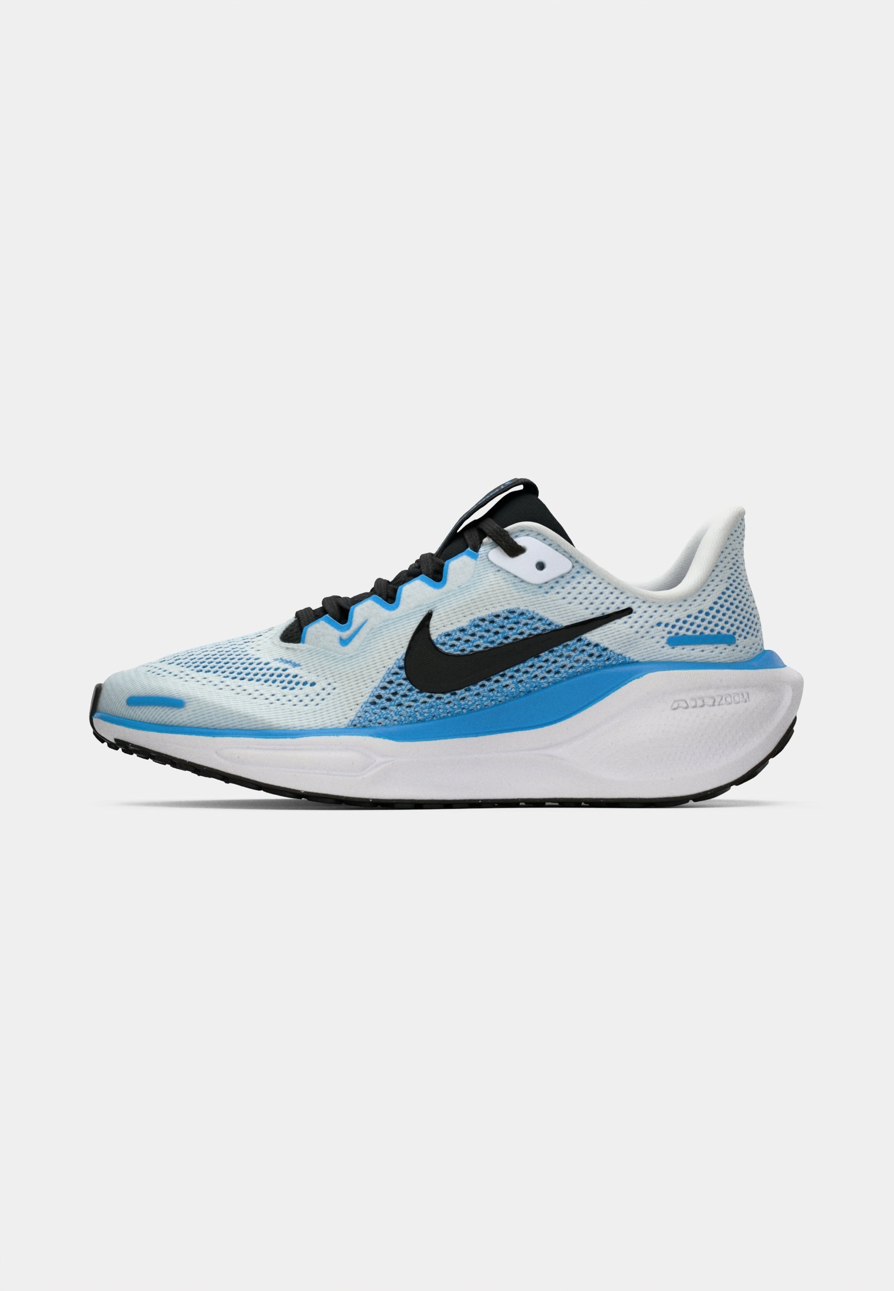 Nike Performance AIR ZOOM PEGASUS 41 UNISEXE - Chaussures de running sur route - blanc/argent métallisé/bleu/noir