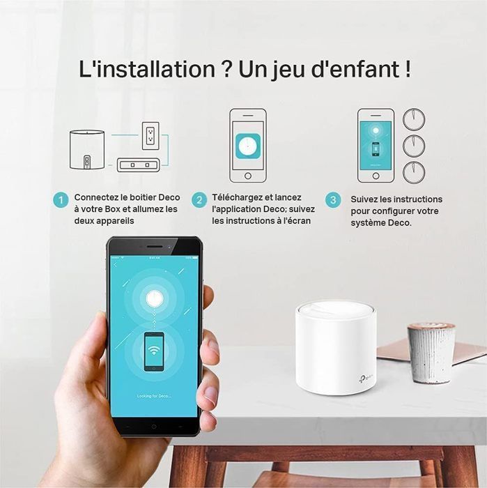 Router Mesh WiFi 6 TP-Link Deco X50 - AX3000 Mbps - Copertura fino a 400 m² - 150 dispositivi connessi