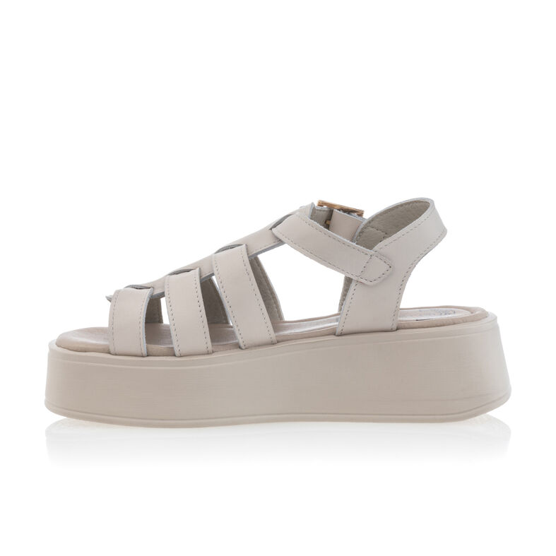 Beige sandaler / åben tå sko til kvinder