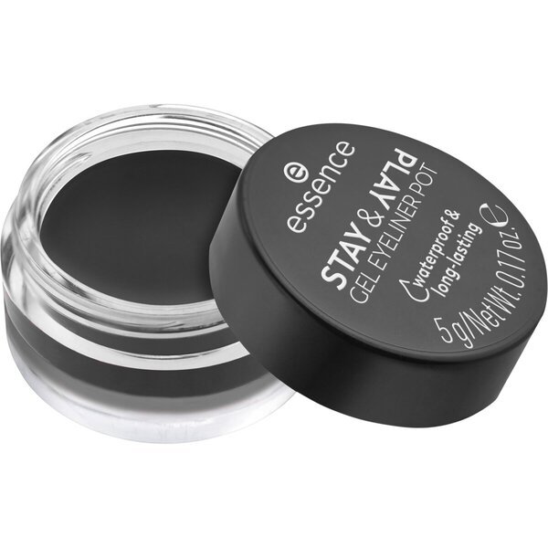 Essence Stay & Play 01 Black Gel Eyeliners v tégliku 5g