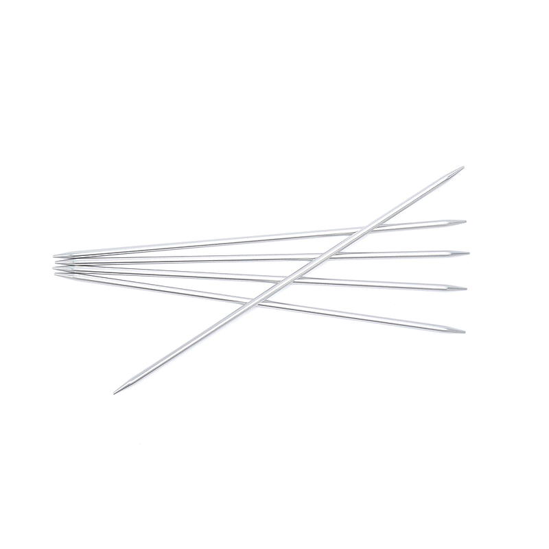Aghi a doppia punta, 20 cm, 3,5 mm, alluminio color argento