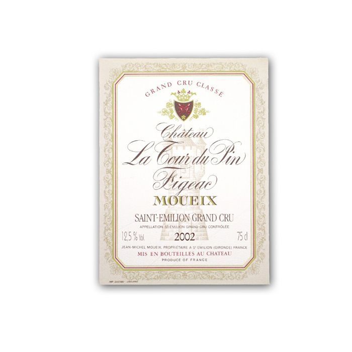Château Tour du Pin Figeac Moueix 2002 Saint-Emilion Grand Cru Classé - Vino Tinto Burdeos