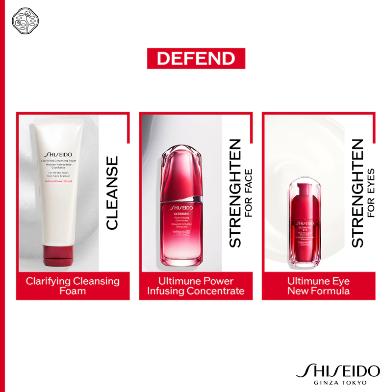 Shiseido Ultimune Eye Power Infusing Eye Concentrate oogserum voor uitgebreide bescherming tegen rimpels.