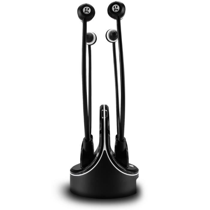 Auriculares inalámbricos para TV - Geemarc - CL7370-2 OPTI - Amplificados - Alcance de 100 m - Conector de 3,5 mm