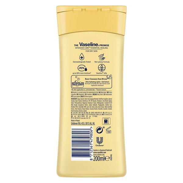 Losjon za telo z vazelinom za intenzivno nego, esencialno zdravilno, 200 ml