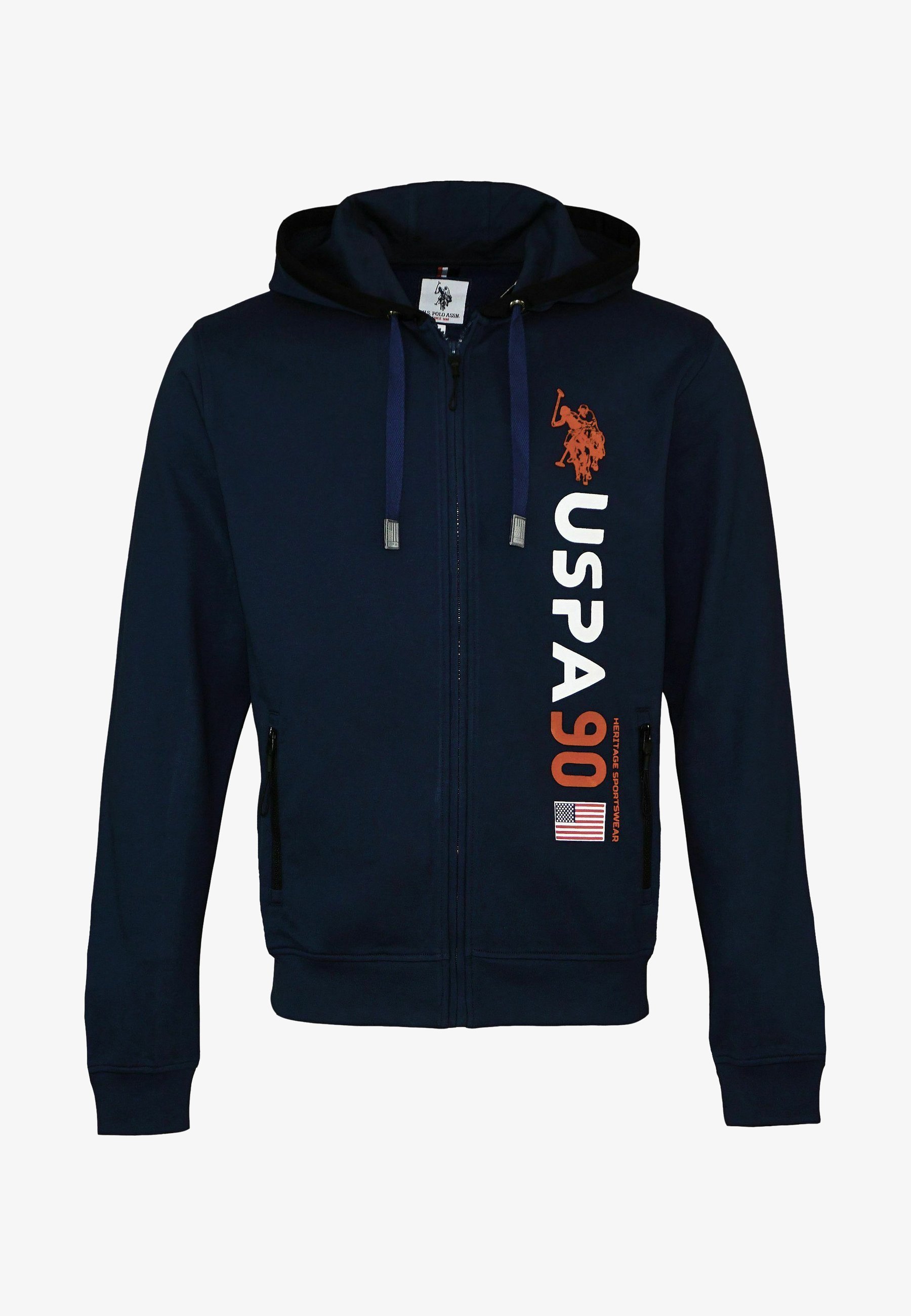 US Polo Assn. Zip-up-Sweatshirt - dunkelblau