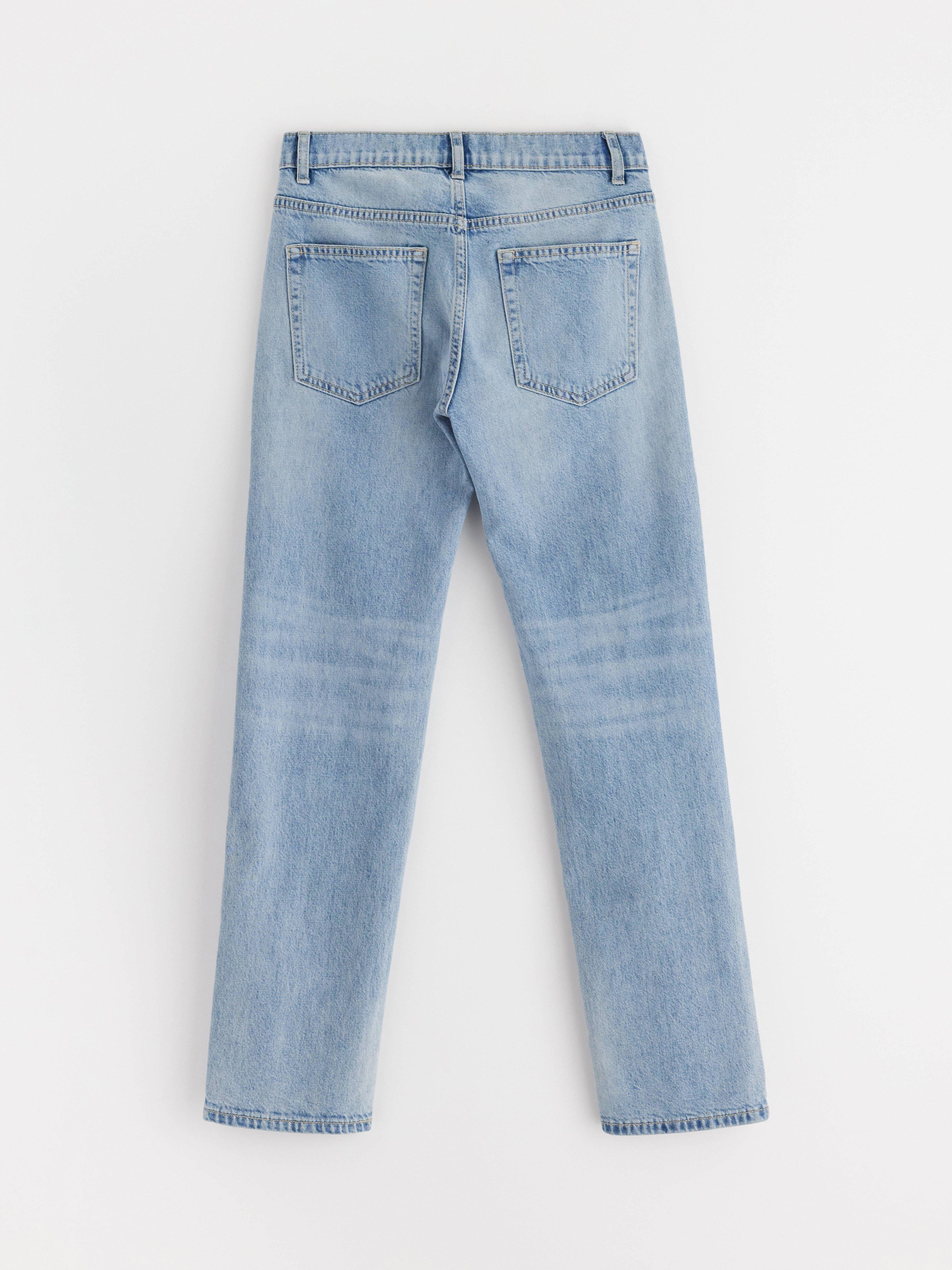 STAFFAN Jeans rectos de corte regular, mezclilla clara