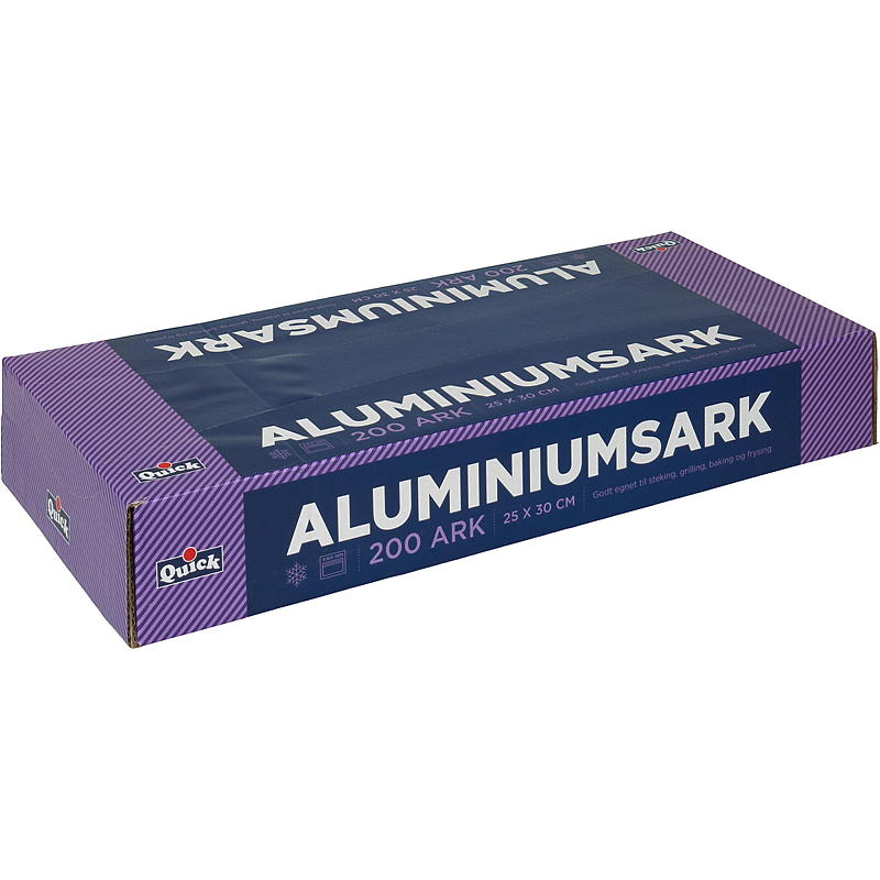 Hurtig aluminiumsplade 200 stk. 25x30 cm