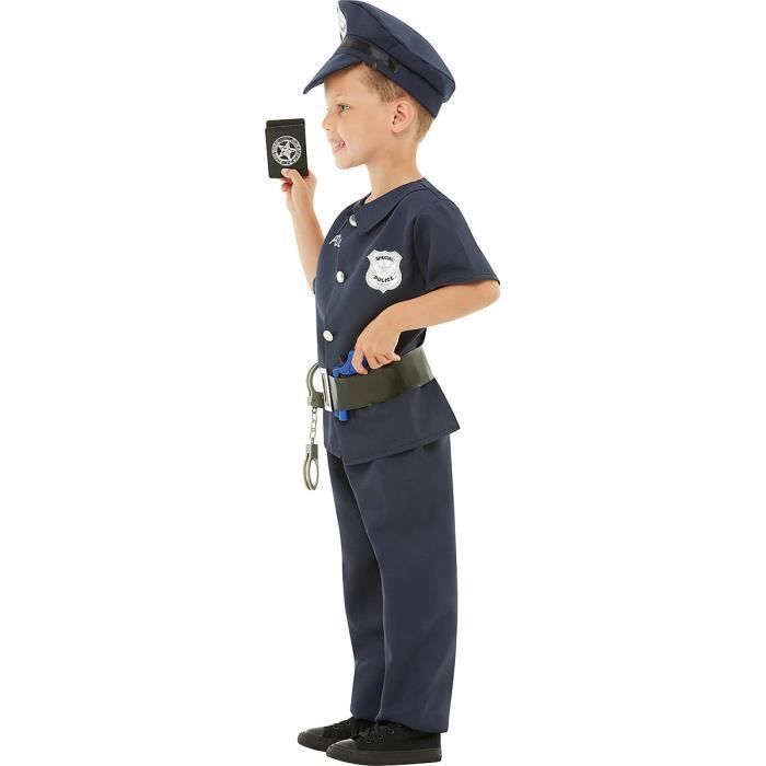Déguisement de policier garçon Agent de Police, FBI, Professions - Bleu