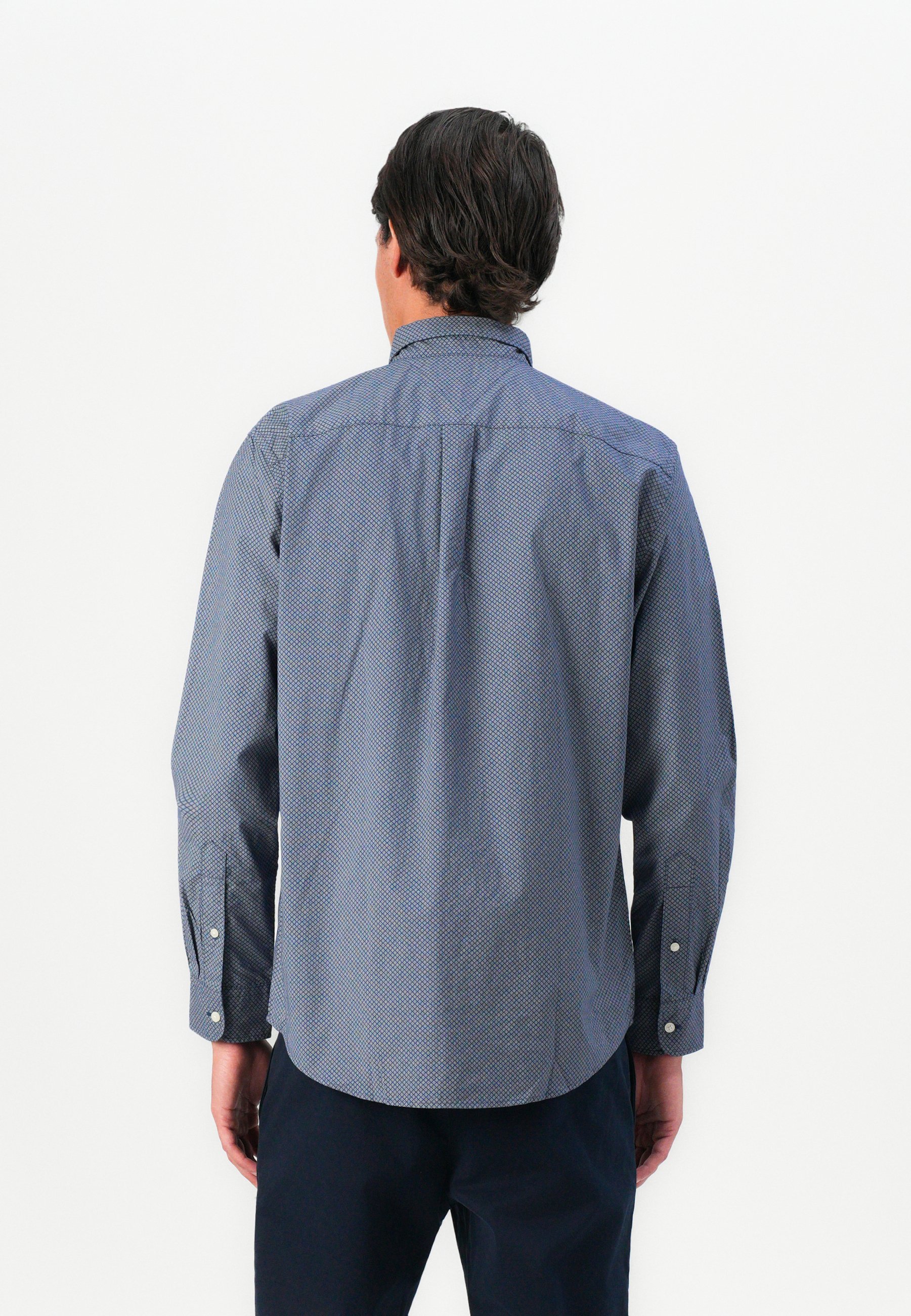 Tommy Hilfiger MICRO PRINT SHIRT - Shirt - preppy marineblauw