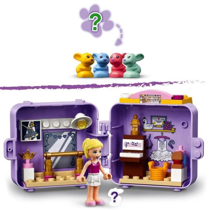 LEGO® 41670 Friends Le cube de danse de Stéphanie – Série 5 jouet de collection portable avec mini-poupée