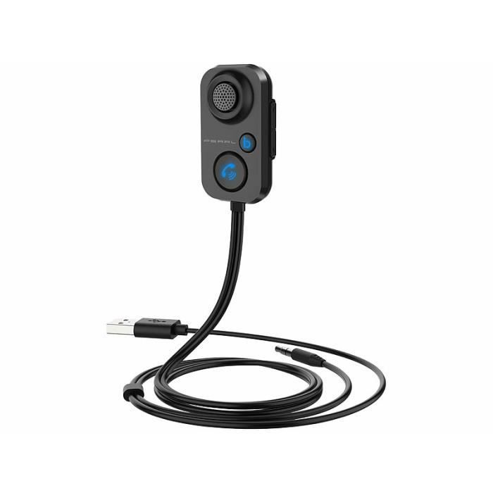 Kit mains libres - CALLSTEL - Bluetooth 5.0 - Noir - Compatible avec Siri et Google Assistant