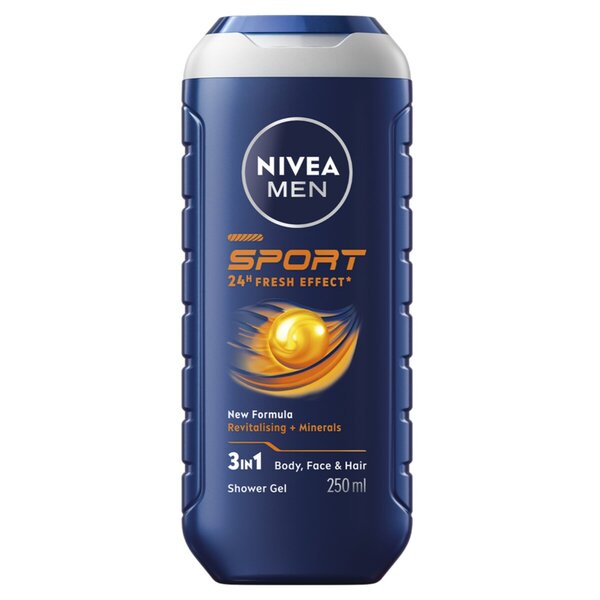 NIVEA Men Sport 24H Fresh Effect 3-in-1 Douchegel<br>250ml - Normale huid