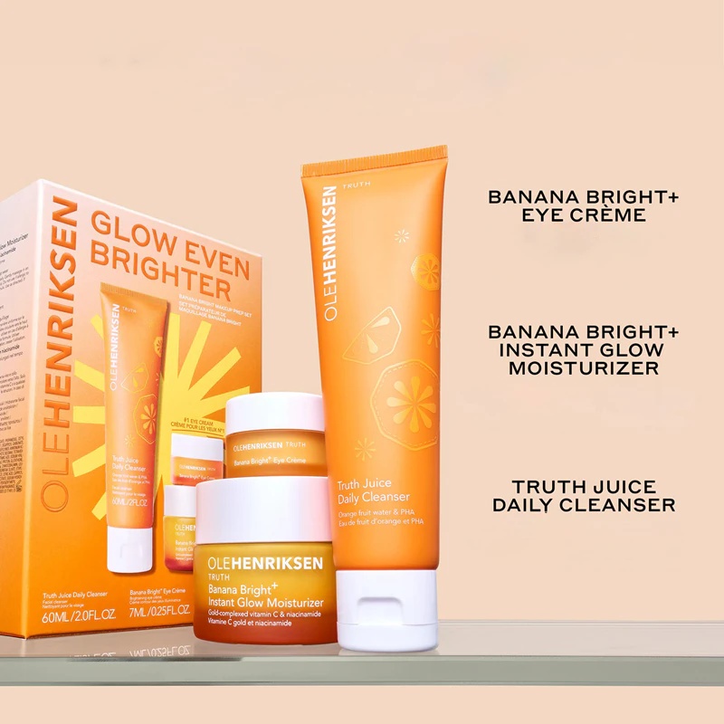 OLEHENRIKSEN Glow Even Brighter sejas ādas kopšanas komplekts
