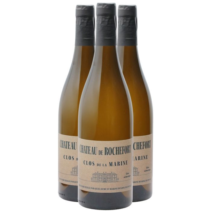 Château de Rochefort Muscadet Sèvre et Maine sur lie Clos de la Marine 2020 - Vin Blanc du Val de Loire (3x75cl)