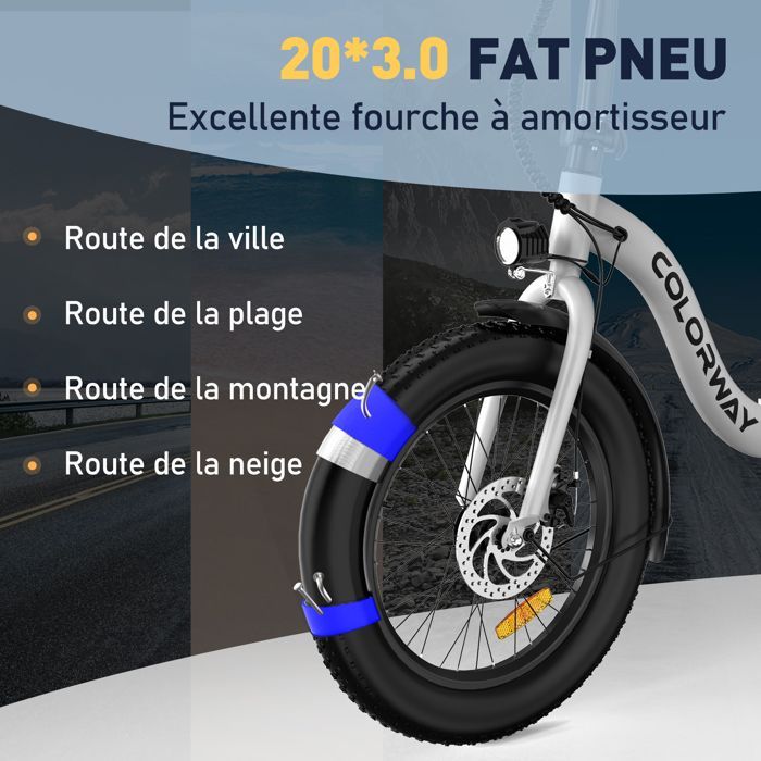 COLORWAY Vélo électrique Pliable 20