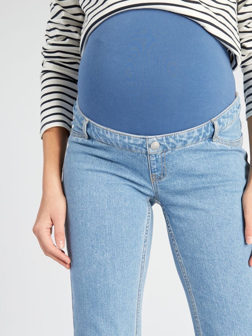 Uitlopende zwangerschapsjeans - BLAUW