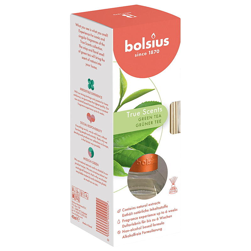 Bolsius Duftolie 45 ml Grøn Te