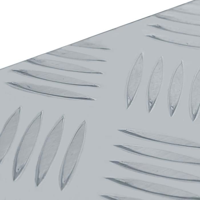 Caja de herramientas de aluminio plateado, cofre de almacenamiento, caja de herramientas, 80 x 30 x
