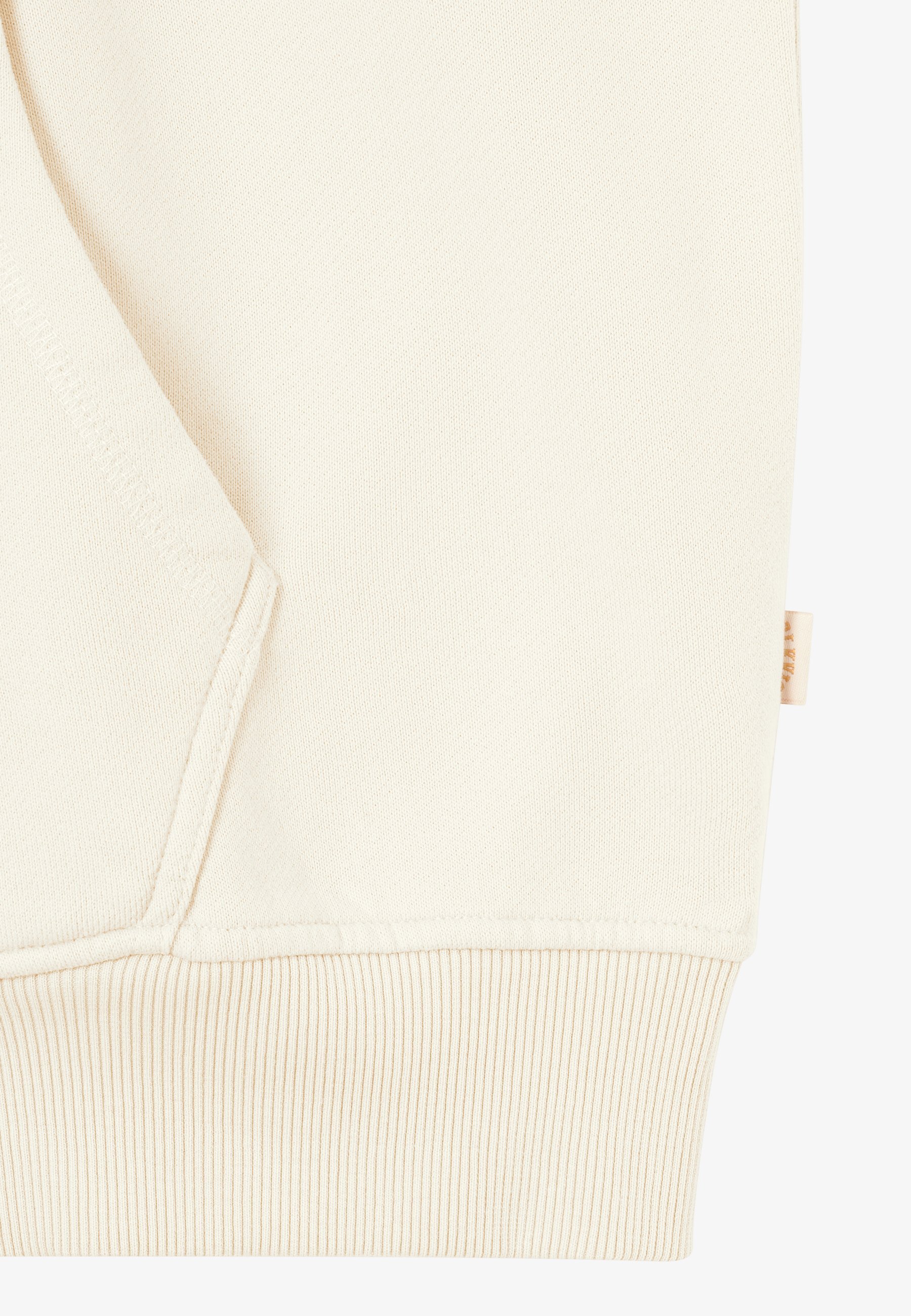 Felpa con cappuccio unisex BLKVIS SCRIPT - bianco antico