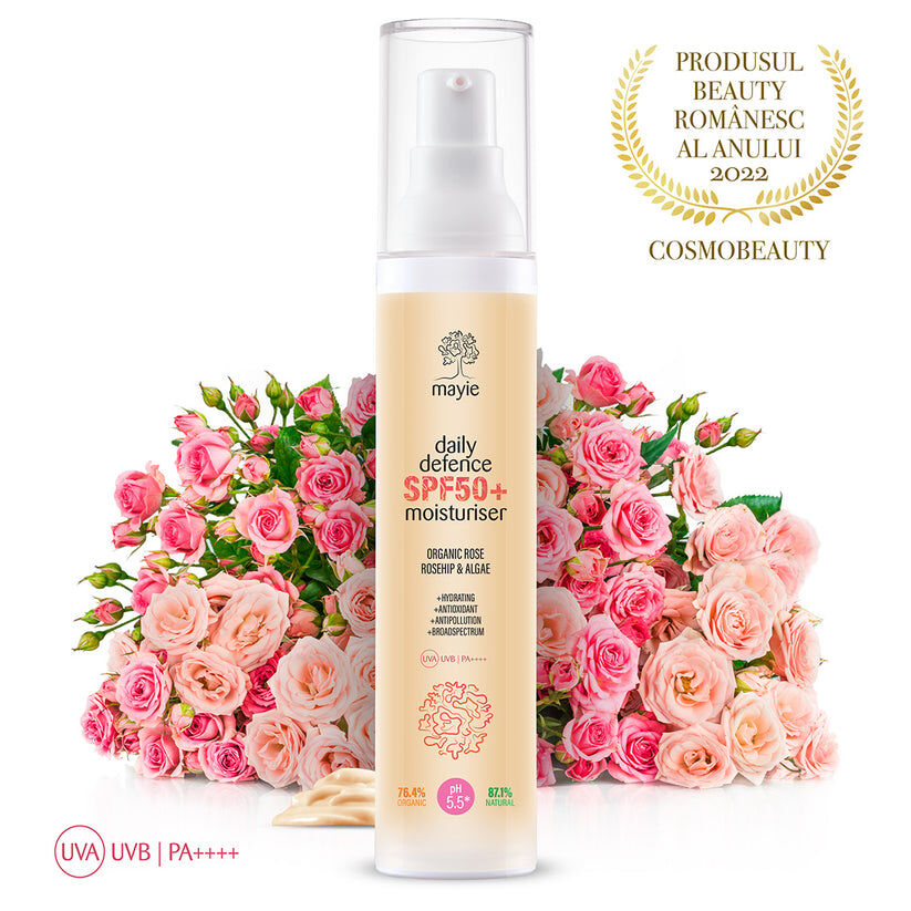 Crème hydratante Mayie Daily Defense avec protection solaire