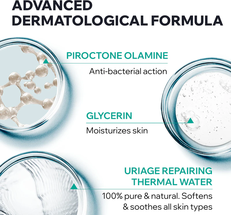 Uriage Hyseac Cleansing Gel, een milde reinigingsgel voor gezicht en lichaam.