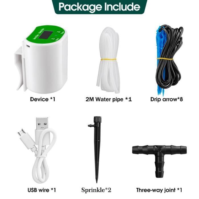 Kit d'irrigation Goutte à Goutte Automatique, Système d'irrigation Automatique pour Plantes d'intérieur, Affichage LED