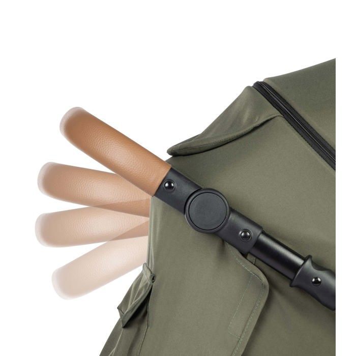 Passeggino compatto e ingegnoso BEBECONFORT - Con posizione completamente reclinabile - Dalla nascita fino a 4 anni (fino a 22 kg), Verde Minerale
