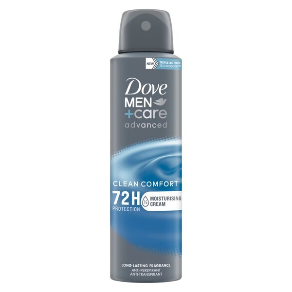„Dove Men+ Care Advanced Care Clean Comfort“ antiperspirantinis dezodorantas purškiamas 150 ml