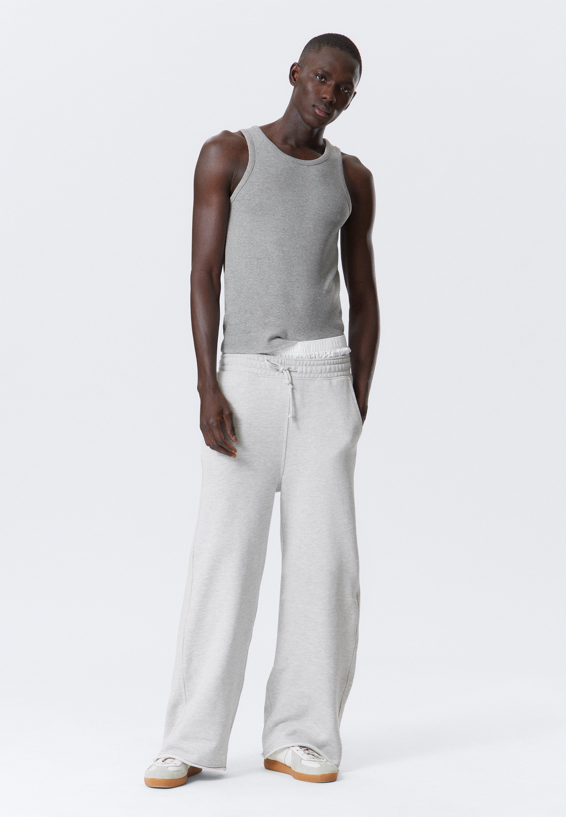 Pantaloni da tuta ASTRO TERRY - grigio mélange per i giorni feriali