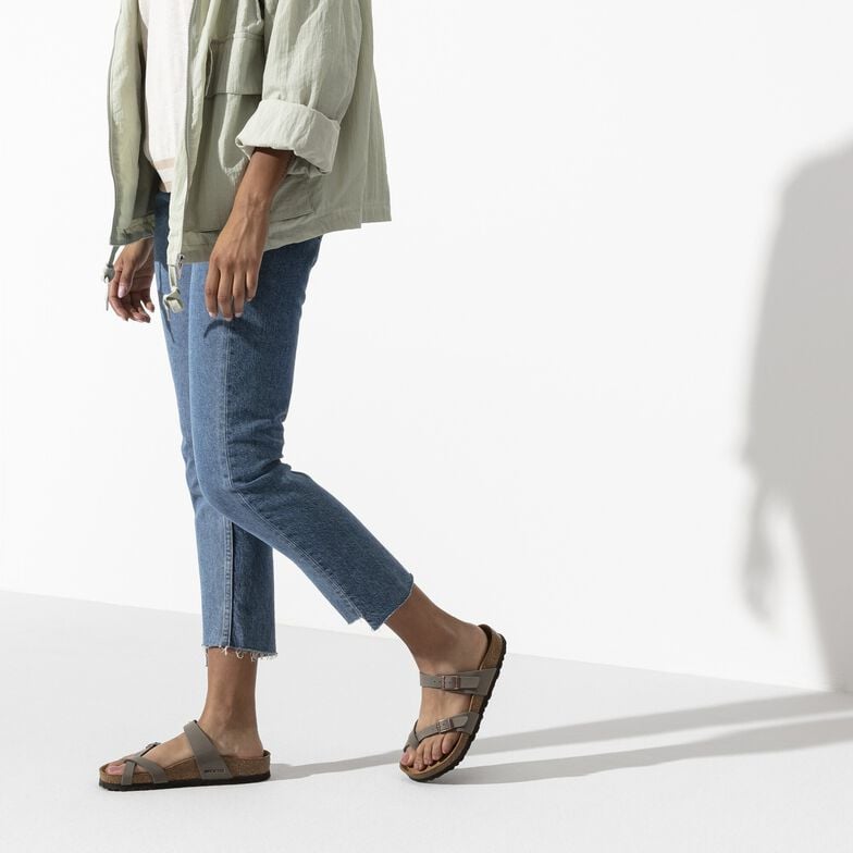 Mayari Birko-Flor Nubuck - Stone Stone