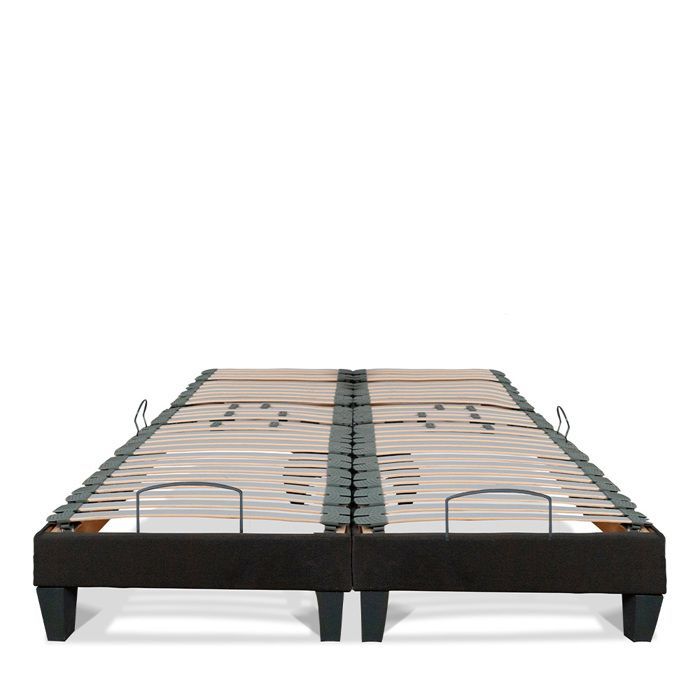 Juego de 2 bases de cama eléctricas Amiral con somieres de 2x90x200 cm.