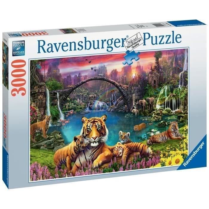 Puzzel van 3000 stukjes: Tijgers in de lagune, Volwassenen, 14 jaar en ouder, 00016719, Ravensburger